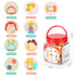 MOONTOY Baby Rattles Teether Set Toys for 0 1 2 3 4 5 6 7 8 9 10 11 12 Month Old Baby Boy Girl, 9PCS Baby Toys Sensory Toys Early Development Newb...