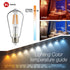 ST64 LED Filament Bulbs, 100W Equivalent, Edison Vintage Dimmable Energy Efficient Lamp for Pendant Wall Light Fixtures Office Bedroom Bathroom, E...