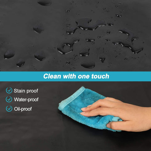 2 Pack Waterproof Rubber Vinyl Apron 40" Chef Aprons for Men Heavy Duty Chemical Work Apron Gifts for Dad Husband Fathers, Adjustable Bib Apron fo...