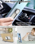 Anti-Theft Phone Ring Slidable Holder with Assist Spring & Lanyard & Tether for Travel & One-Handed Operation & Magnetic Car Mount and Relief Anxi...