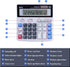M&G Desk Calculator 12 Digit Extra Large LCD Display, Dual Solar Power and Battery, Accounting Calculator with Big Button, Battery Include, Perfec...