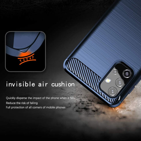 Osophter for Galaxy A32 5G Case,Galaxy M32 5G Case Shock-Absorption Flexible TPU Rubber Protective Cell Phone Cover for Samsung Galaxy A32 5G(Navy...