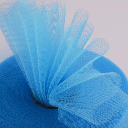 Tulle Rolls 6” by 100 Yards (300 feet) Tulle Roll Spool Fabric for DIY Tutu Skirts Wedding Baby Shower Crafts Decorations Party Supplies (Light Bl...