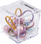 KissYou Clear Acrylic Box with Lid Cute Clip Organizer Dispenser for Desk Organizers Aesthetic Hair Accessories Organizer Easter Gift Box...