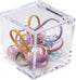 KissYou Clear Acrylic Box with Lid Cute Clip Organizer Dispenser for Desk Organizers Aesthetic Hair Accessories Organizer Easter Gift Box...