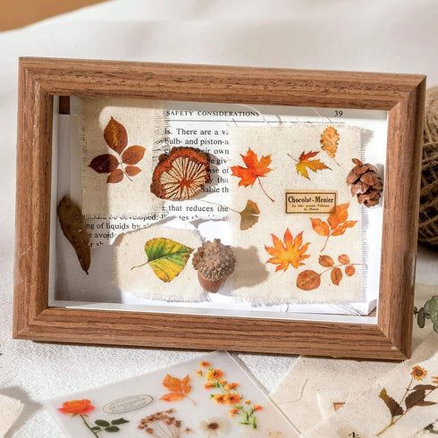 2 Sheets Vintage Rub on Transfer Flower Leaves Stickers 2 Sheet Linen, Clear Rub on Transfer Floral Stickers Decals for Wood Crafts Wine Glass Fab...