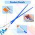 Small Paint Brushes Bulk, Anezus 100 Pcs Paint Brushes for Kids Acrylic Paint Brushes Set with Flat and Round Pointed Paint Brushes Craft Paint Br...