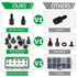 350PCS Computer Screws Assortment Kit, 6-32 Male to M3 Female Black Carbon Steel Motherboard Standoffs Screws for 2.5''SSD Hard Drive Fan Power Gr...