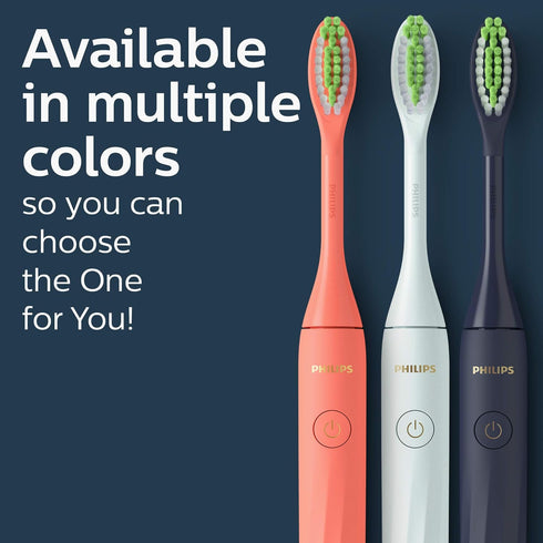 Philips One by Sonicare Battery Toothbrush, Midnight Blue, HY1100/04...