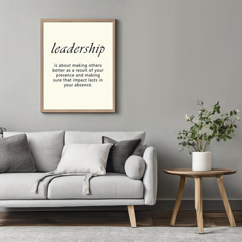 Posterizer 1 pcs-Leadership Encouraging quotes-Motivational & Inspirational Art-Workplace & Office Art-Decor for Home & Office- UNFRAMED Wall Art...