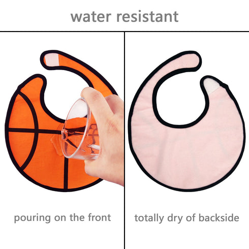 Waterproof Baby Boy Sports Bibs,Triple Layer-Cotton Front,Plastic Liner,Polyester Fleece Back,Highly Absorbent Drooling Burp Cloths for Boys Girls...