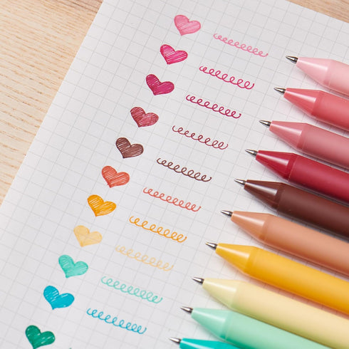 Kaco Gel Pens 20 Assorted Color Ink 0.5mm Fine Point, Cute Stationery Journaling Note Taking Pens Retractable Office School Supplies...