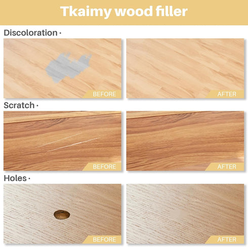 Wood Furniture Repair Kit, 12 Colors of Filler for Repairing Scratches, Cracks, Holes and Fading on Wooden Doors, Floors, Tables and Cabinets...