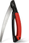 FLORA GUARD 10 Inch Hand Pruning Saw, Heavy Duty Folding Hand Saw with Triple-Cut Razor Teeth SK5 Curved Blade, Non-Slip Handles and Safety Lock, ...