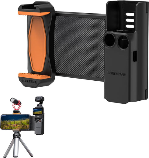 Phone Holder Mount Compatible with DJI OSMO Pocket 3 with 1/4”Thread Screw, Cellphone Microphone Tripod Expansion Mount Extension Adapter for DJI ...