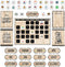 CTP Core Décor Black, White, and Wood Calendar Set Bulletin Board Top Classroom Decorating Accents (Creative Teaching Press 10920)...