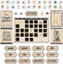 CTP Core Décor Black, White, and Wood Calendar Set Bulletin Board Top Classroom Decorating Accents (Creative Teaching Press 10920)...
