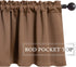 MIULEE Blackout Valance Mocha Rod Pocket Thermal Insulated Window Treatment Tiers Solid Short Curtain for Small Window Bedroom 52 x 18 Inches 1 Pa...