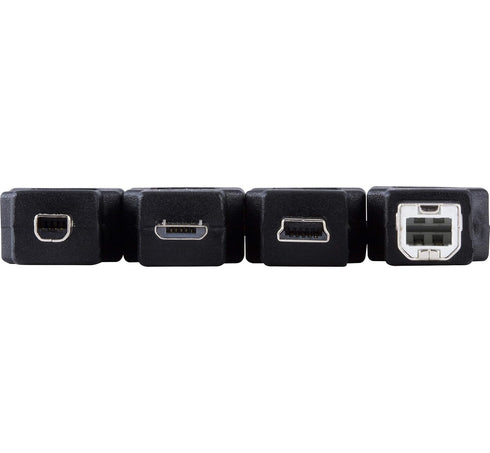 GE Universal USB 2.0 Adapter Kit, 6ft. A Male to A Female Extension Cable, 4 Adapters Included: A Male to B Male, 4 Pin, 5 Pin, A Male to Micro US...