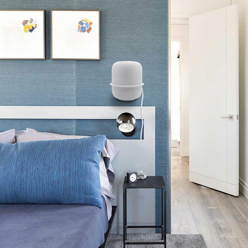 Wall Mount Compatible Apple HomePod, Speaker Mount for Homepod 2, Sturdy Metal Made Mount Stand Holder Compatible Apple HomePod, White...