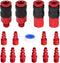 No Rust Air Hose Fittings Kits 15 PCS Set, Quick Connect Air Compressor Accessories Industrial Air Tools Fittings, Male and Female High Flow Air F...