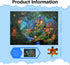 MISITU 100 Piece Puzzles for Kids Mushroom House Large Piece Puzzles 100 Pieces Puzzles for Adults Children Puzzles 100 Piece Families Challenging...