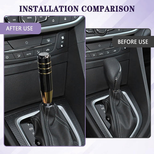 Car Gear Shift Knob Cover, Weighted Car Gear Shifter Manual Knob, Long Stick Shift Knob Gear Shifter Knob, Aluminum Alloy Weighted Manual Shift kn...