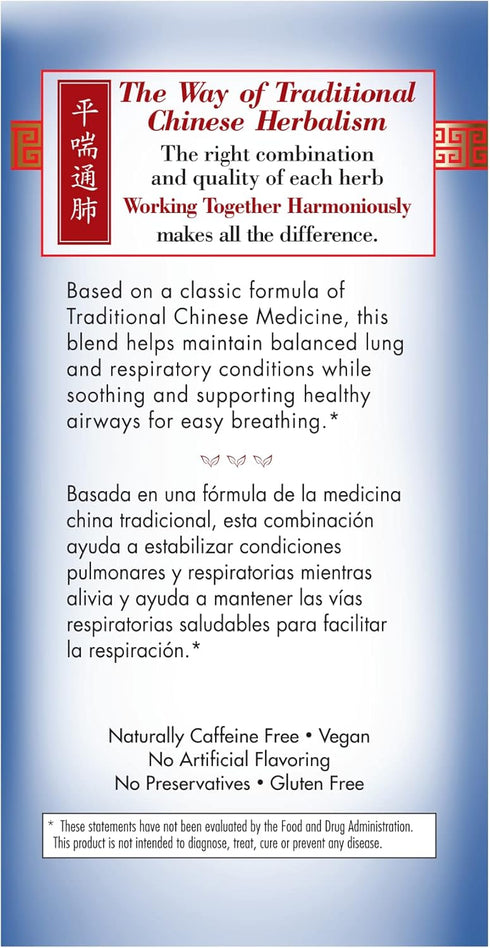 Bravo Tea Lung Soother Caffeine Free 20 Tea Bags...