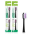 GUM Sonic Powered Toothbrush Refills, Tapered Bristles Clean Below The Gumline, Black 2ct. (Pack of 2)...