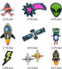 35 PCS Iron on Patches Solar System Appliques Stickers Woohome Embroidered Space Planets Patches Applique Kit for Clothing, Jackets, Backpacks, Je...