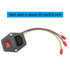 PNGKNYOCN 6A 250V Rocker Switch Power Socket Inlet Module Plug 10A Fuse with Indicator Light 18 AWG Cable 3 Pin IEC320 C14, for Household Applianc...