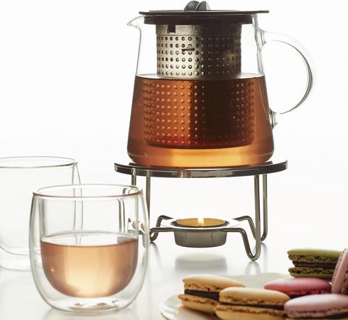 Premium Pot Warmer with Tea Light Candle, Stainless Steel...