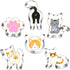 Kitty Cat Cookie Cutter Set-6 Piece-Cat Face, Kitty Butt, Kitty Cat Paw and 3 Cute Shapes Kitty Cat Body Cookie Cutters Molds for Kitty Cat Themed...