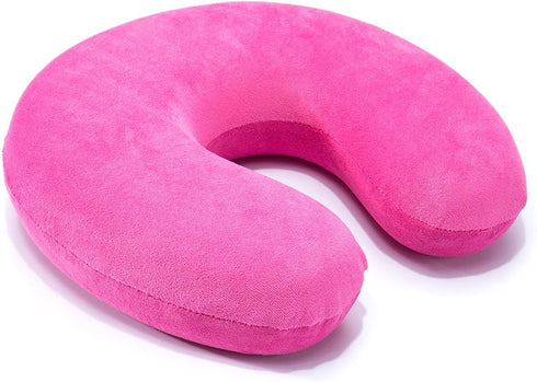 Mr.Ho U Shaped Memory Foam Pillow Neck Head Cushion Pillow Support Rest Outdoors Car Office Home Travel Pillow Cushion(Pink)...