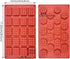 Aswewamt 2 Pcs Rectangle Round Waffle Silicone Mold 18-Cavity 20-Cavity Mini Waffle Cookie Chocolate Candy Fondant Baking Mold for Mini Muffin Des...