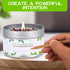 TOMOKO White Sage Candle, Sage Leaf, Rose, Lavender, Himalayan Salt & Essential Oil...