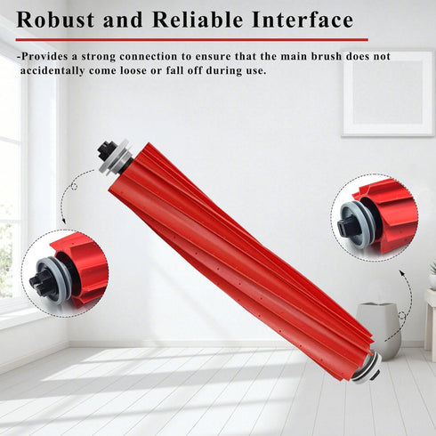 Rubber Main Brush Compatible with Roborock Q Revo S7 S7+ S7 MaxV S7 MaxV Plus T7S T7S Plus Q7 Q7 + Q7 Max Q7 Max+ Robot Vacuum Cleaner...