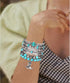 FAERLIIRY Turquoise Bracelet Western Bracelets Stackable Bracelet Handmade Gemstone Bangle for Women Christmas Birthday Gift...
