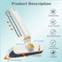 3 Pcs 360-Degree Rotating Multi-Function Hard Bristle Crevice Cleaning Brush, 3-in-1 V-Shaped Grout Brush, Kitchen Brush Clean, Scrub Brushes for ...