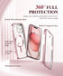 BERFY Magnetic for iPhone 15 Case Compatible with Magsafe, Full Body Rugged Case Built-in 9H Tempered Glass Screen Protector & Full Camera Protect...
