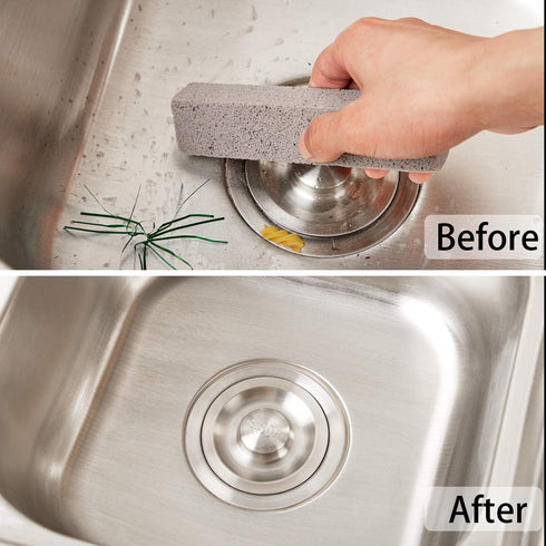 Pumice Sticks Pumice Scouring Pad for Cleaning, Grey Pumice Stick Cleaner for Removing Toilet Bowl Ring, Bath, Household, Kitchen, Spa, Pool, Hous...