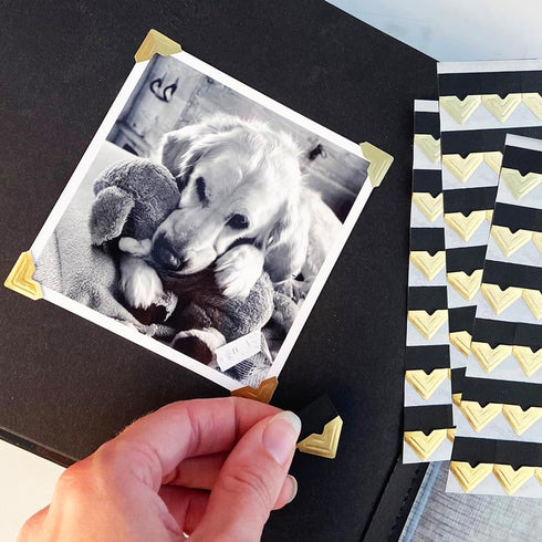 SCRAPBOOK ADHESIVES BY 3L Self-Adhesive Creative Paper Photo Corners, White, 108-Pack...