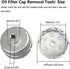 1.8L Oil Filter Wrench Oil Filter Cap Removal Tool 64mm 14 Flute Compatible with Toyota Lexus Prius Scion CT200h for 1.8L 4 Cylinder Engine with C...