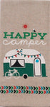 Kay Dee Designs Camping Adventures Chambray Towel Set - One Each Happy Camper & I Heart Camping...