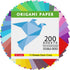 Origami Paper Double Sided Color - 200 Sheets - 20 Colors - 6 Inch Square Easy Fold Paper for Beginner...