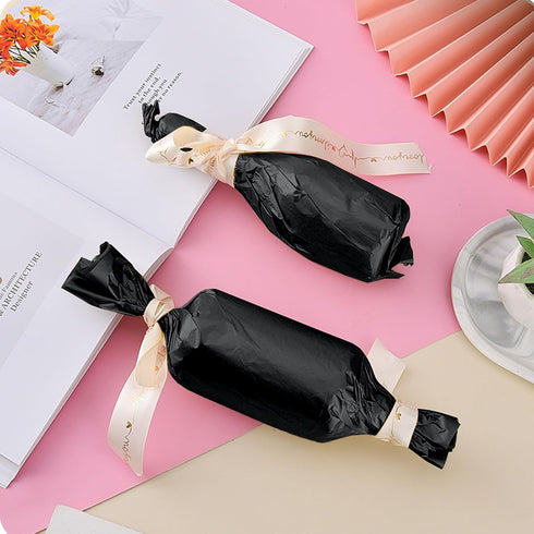 50 Sheets Black Tissue Paper for Gift Bags - 14 x 20 Inches Recyclable Black Wrapping Paper for Weddings Birthday DIY Project Christmas Gift Wrapp...