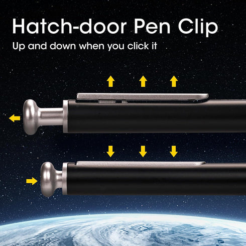 WRITECH Gel Pens Fine Point: Premium Metal Barrel Retractable 0.7mm Black Ink Pen 2ct with 2 Refills No Smear & Bleed Quick Dry Smooth Writing Sil...