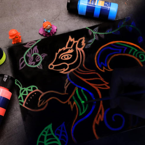 Artecho Glow in the Dark Paint, Neon Neutral 59ml,2oz Bottle, Fluorescent Acrylic Paint for Decoration, Art Painting, Outdoor and Indoor Art Craft...