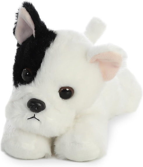 Aurora® Adorable Mini Flopsie™ French Bulldog Pup Stuffed Animal - Playful Ease - Timeless Companions - White 8 Inches...