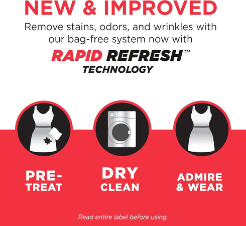 dryel At-Home Dry Cleaner Kit, New and Improved with Rapid Refresh Technology, Gentle Laundry Care for Special Fabrics and Dry-Clean-Only Clothes,...